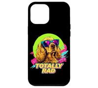 Funny Retro Vintage 80s 90s Totally Rad Cocker Spaniel Lover Coque pour iPhone 12 Pro Max