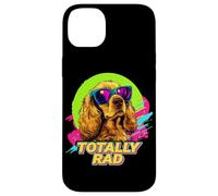 Funny Retro Vintage 80s 90s Totally Rad Cocker Spaniel Lover Coque pour iPhone 14 Plus