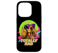 Funny Retro Vintage 80s 90s Totally Rad Cocker Spaniel Lover Coque pour iPhone 14 Pro