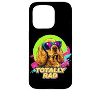 Funny Retro Vintage 80s 90s Totally Rad Cocker Spaniel Lover Coque pour iPhone 15 Pro