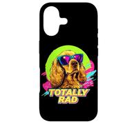 Funny Retro Vintage 80s 90s Totally Rad Cocker Spaniel Lover Coque pour iPhone 17
