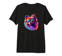 Funny Retro Vintage 80s Pomeranian Lover T-Shirt Haut de Gamme
