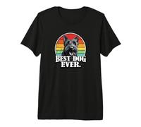 Funny Retro Vintage Best Dog Ever Scottie Dog Lover T-Shirt Haut de Gamme