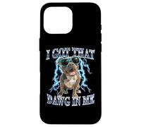 Funny Retro Vintage Got That Dawg in Me Pitbull Heavy Metal Coque pour iPhone 16 Pro Max
