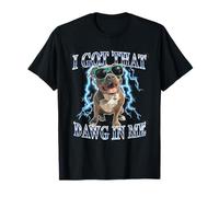 Funny Retro Vintage Got That Dawg in Me Pitbull Heavy Metal T-Shirt