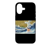 Funny Retro Vintage Surfing A Wave Golden Retriever Lover Coque pour iPhone 17