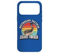 Funny Retro Vintage Tactical Assault Chicken Emu Lover Coque pour iPhone 17 Pro Max