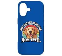 Funny Retro Vintage Womens Best Mom Golden Retriever Lover Coque pour iPhone 17