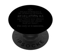 Funny Revelation 8 1 Silence in Heaven Bible Citation PopSockets PopGrip Adhésif