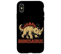 Funny Rhinoceros Dinosaur Pun Rhino Joke Rhinosaurus Humor Coque pour iPhone X/XS