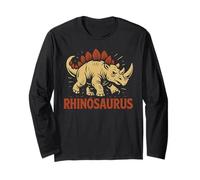 Funny Rhinoceros Dinosaur Pun Rhino Joke Rhinosaurus Humor Manche Longue