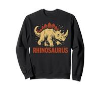 Funny Rhinoceros Dinosaur Pun Rhino Joke Rhinosaurus Humor Sweatshirt