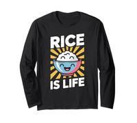 Funny Rice is Life Philipino Food Lover Humour Femmes Hommes Manche Longue