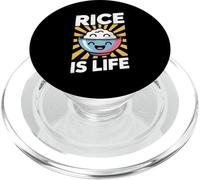 Funny Rice is Life Philipino Food Lover Humour Femmes Hommes PopSockets PopGrip pour MagSafe