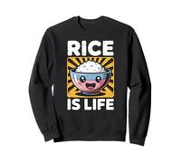 Funny Rice is Life Philipino Food Lover Humour Femmes Hommes Sweatshirt