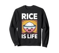 Funny Rice is Life Philipino Food Lover Humour Femmes Hommes Sweatshirt