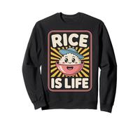 Funny Rice is Life Philipino Food Lover Humour Femmes Hommes Sweatshirt