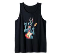 Funny Rock Dog Cartoon Animal Lover Guitare Humour Design Débardeur