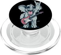 Funny Rock Elephant Guitare Player Retro Design Cool Shades PopSockets PopGrip pour MagSafe