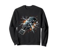 Funny Rock Heavy Metal Jeu de Cordes pour Guitare Sweatshirt