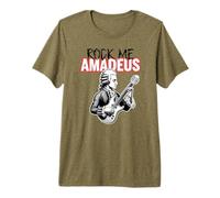 Funny Rock Me Wolfgang Amadeus Mozart T-Shirt Haut de Gamme