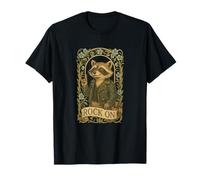 Funny Rock On - Cool Rock'n'Roll Star Raton laveur Art Nouveau T-Shirt
