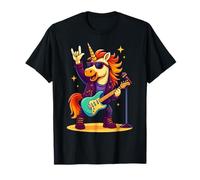 Funny Rock'n Roll Unicorn Rockstar, Groupe Punk, Amateur de Guitare T-Shirt