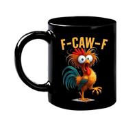 Funny Rooster Chicken Mug 350ml Ceramic Coffee Cup For Chicken Lovers | Humorous Animal Drinking Cup For Hot Or Cold Drinks Tea Coffee Milk Cocoa Office Home Kitchen Birthday Gift Friends Family