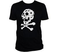Funny Rude Offensive Skull and Bones T Shirt- Unusual Punk Fit Tee Mens