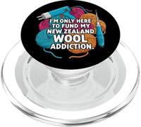 Funny Rug Tufting Gun New Zealand Wool Addiction PopSockets PopGrip pour MagSafe