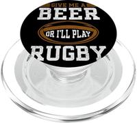 Funny Rugby - Donne-Moi Une bière ou Je Joue au Rugby PopSockets PopGrip pour MagSafe