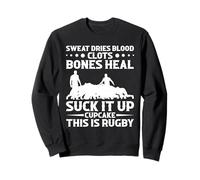 Funny Rugby Suck It Up Cupcake Homme Femme Ruck Sweatshirt
