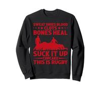 Funny Rugby Suck It Up Cupcake Homme Femme Ruck Sweatshirt
