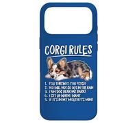 Funny Rules Napping Cardigan Blue Merle Corgi Puppy Lover Coque pour iPhone 17 Pro Max