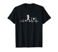Funny Run Now Wine Later Funny Girl Running T-Shirt