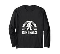Funny Run Trails Bigfoot Sasquatch Sasquatch Trail Running Dire Manche Longue