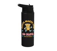 Funny Runner Track Pasta Trail Sprinter Go Faster Stainless Steel Insulated Water Bottle
