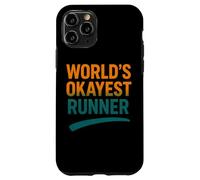 Funny Running Joke World's Okayest Runner Citation Coque pour iPhone 11 Pro