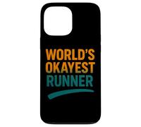 Funny Running Joke World's Okayest Runner Citation Coque pour iPhone 13 Pro Max