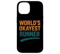 Funny Running Joke World's Okayest Runner Citation Coque pour iPhone 14