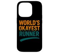 Funny Running Joke World's Okayest Runner Citation Coque pour iPhone 14 Pro