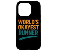 Funny Running Joke World's Okayest Runner Citation Coque pour iPhone 15 Pro