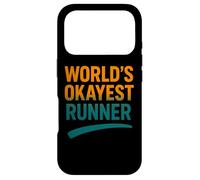 Funny Running Joke World's Okayest Runner Citation Coque pour iPhone 17 Pro