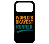 Funny Running Joke World's Okayest Runner Citation Coque pour iPhone 17 Pro Max