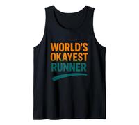 Funny Running Joke World's Okayest Runner Citation Débardeur