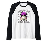Funny Running Mom for Half Marathon Training Runner GNOME Manche Raglan