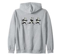 Funny Running Panda Bear Runner Sarcastique Jogging Panda Sweat à Capuche
