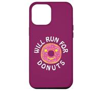 Funny Running Saying with Sweet Graphic Will Run for Donuts Coque pour iPhone 12 Pro Max