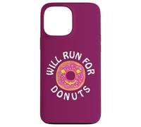 Funny Running Saying with Sweet Graphic Will Run for Donuts Coque pour iPhone 13 Pro Max