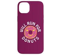 Funny Running Saying with Sweet Graphic Will Run for Donuts Coque pour iPhone 14 Plus